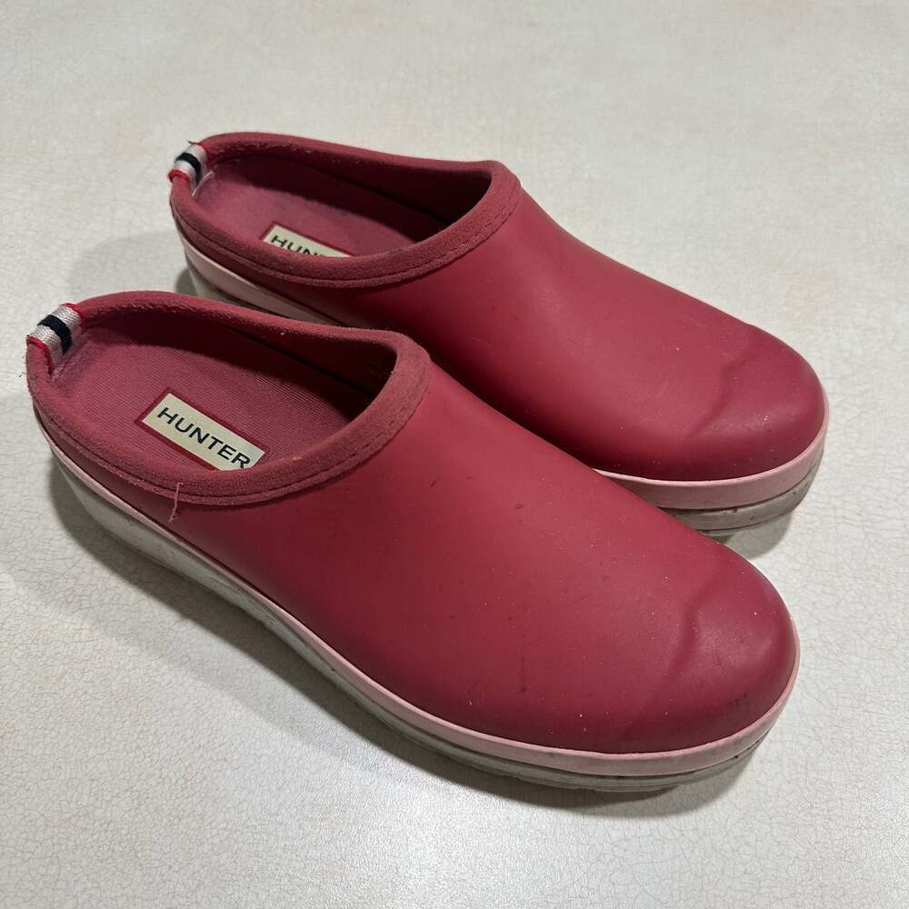 Hunter Women's Play Clogs Glenmore Rose Azalea Pink size 7